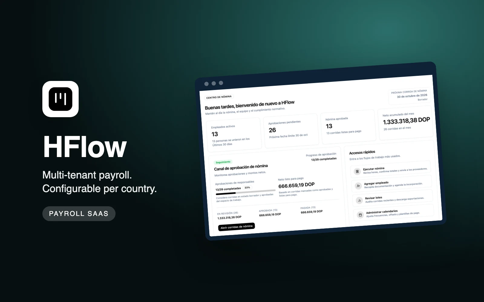 HFlow - Enterprise Payroll Platform